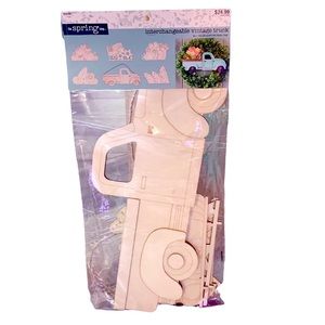 Vintage Truck 6-Piece Interchangeable DIY Unpainted Seasons